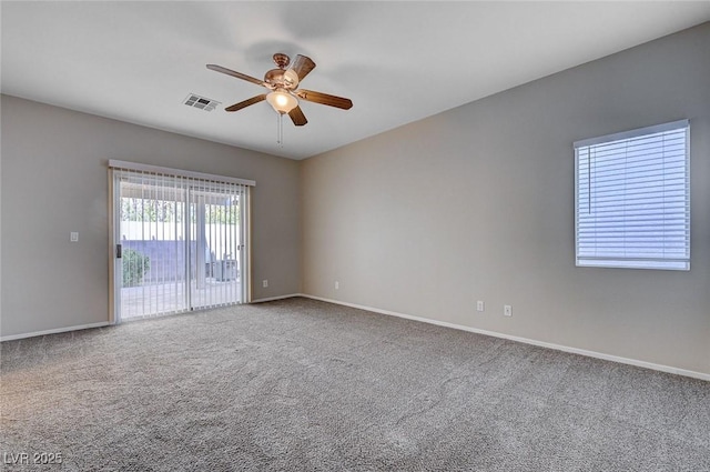 10518 Santerno St, Las Vegas, NV 89141 - spare room with ceiling fan, carpet flooring, and baseboards
