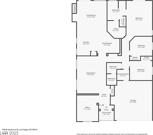 10518 Santerno St, Las Vegas, NV 89141 - property floor plan