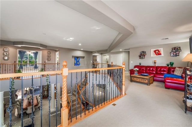 5872 Revital Ct, Las Vegas, NV 89131 - carpeted living area with recessed lighting