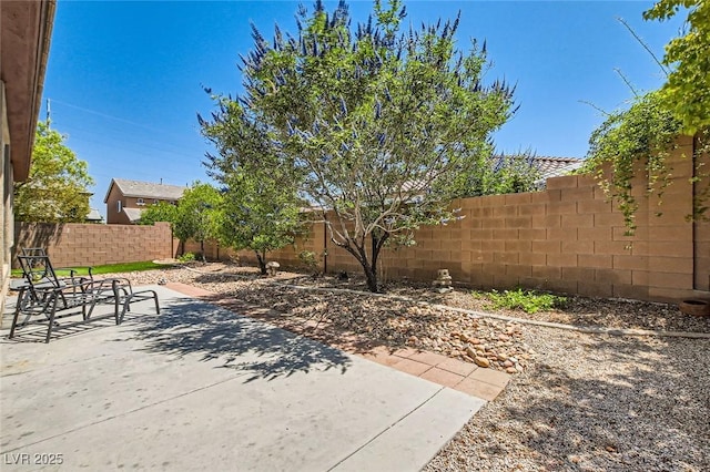 10121 Iron Wood Peak Ave, Las Vegas, NV 89166 - fenced backyard with a patio area