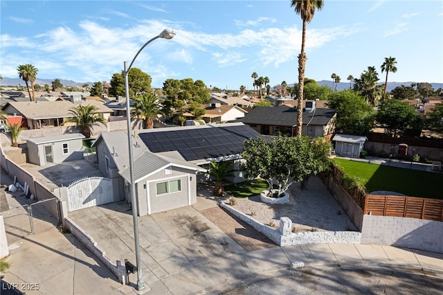 5453 Yvonne Cir, Las Vegas, NV 89122 - aerial view of residential area with mountains