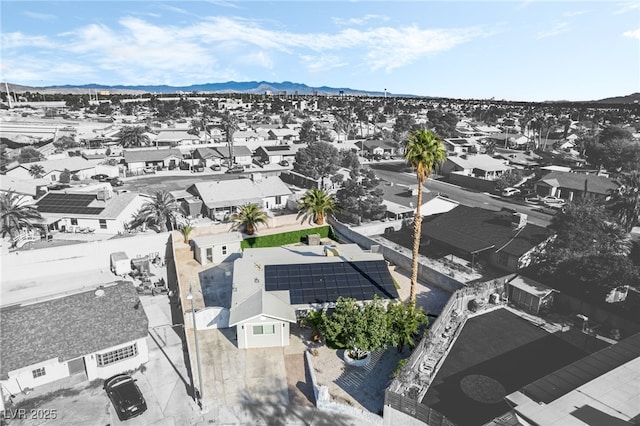 5453 Yvonne Cir, Las Vegas, NV 89122 - aerial view of residential area featuring a mountain backdrop