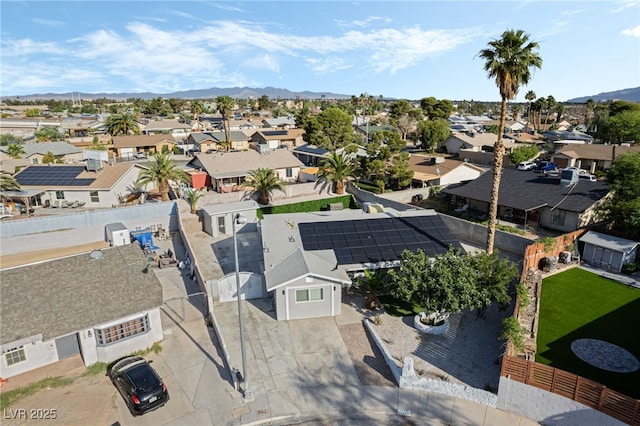 5453 Yvonne Cir, Las Vegas, NV 89122 - aerial perspective of suburban area featuring mountains