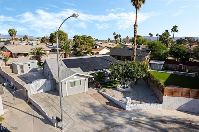 5453 Yvonne Cir, Las Vegas, NV 89122 - aerial view of residential area featuring a mountain backdrop