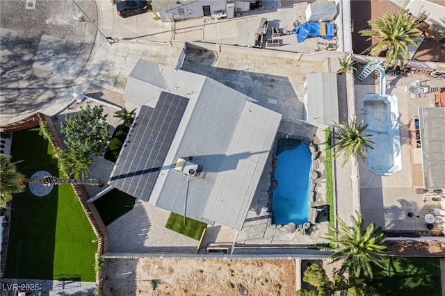 5453 Yvonne Cir, Las Vegas, NV 89122 - aerial view of a pool