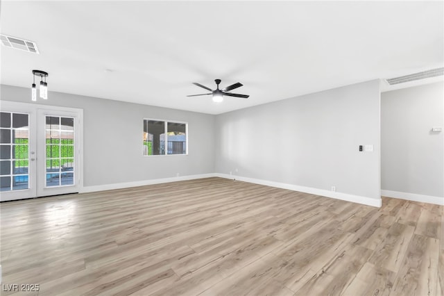 5453 Yvonne Cir, Las Vegas, NV 89122 - unfurnished room featuring light wood-style flooring and a ceiling fan