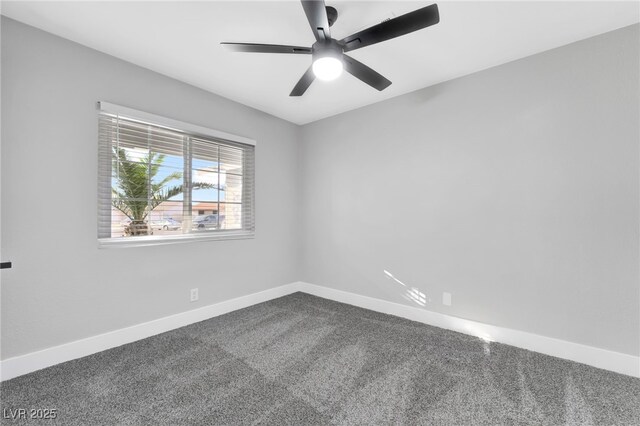 5453 Yvonne Cir, Las Vegas, NV 89122 - carpeted spare room with baseboards and ceiling fan