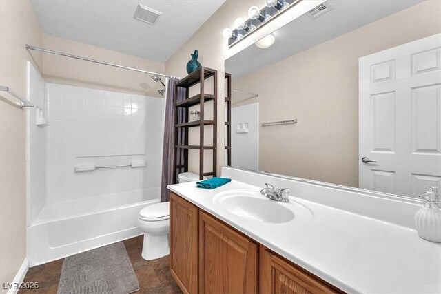 7852 Running Doe Ct, Las Vegas, NV 89149 - full bath with toilet, vanity, and tub / shower combination