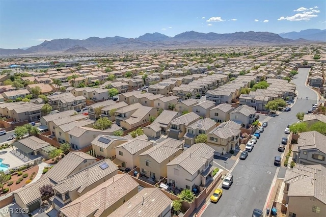 7852 Running Doe Ct, Las Vegas, NV 89149 - aerial view of residential area with mountains