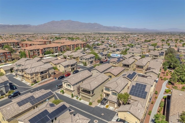 7852 Running Doe Ct, Las Vegas, NV 89149 - aerial view of residential area with a mountainous background
