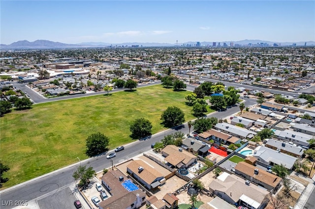 2432 Spanish Ct, Las Vegas, NV 89108 - aerial view of residential area featuring a mountain backdrop
