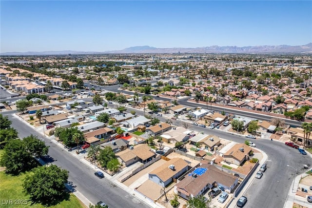 2432 Spanish Ct, Las Vegas, NV 89108 - aerial view of residential area with a mountain backdrop