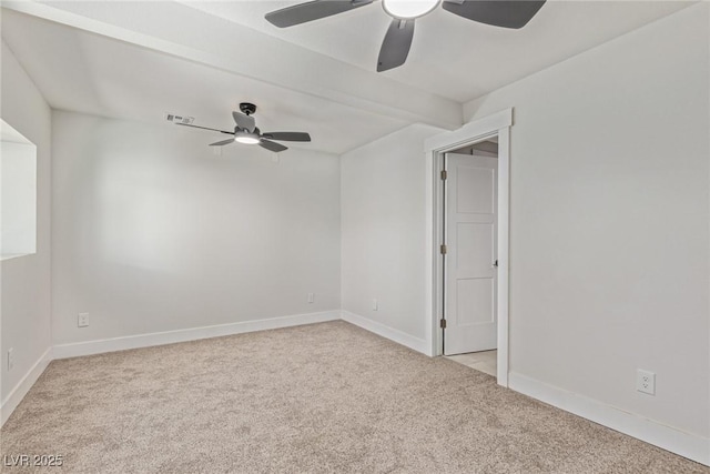 659 D Ave, Boulder City, NV 89005 - spare room with ceiling fan, carpet, and baseboards