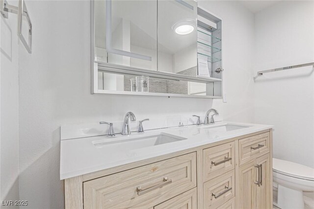 659 D Ave, Boulder City, NV 89005 - bathroom with toilet and double vanity