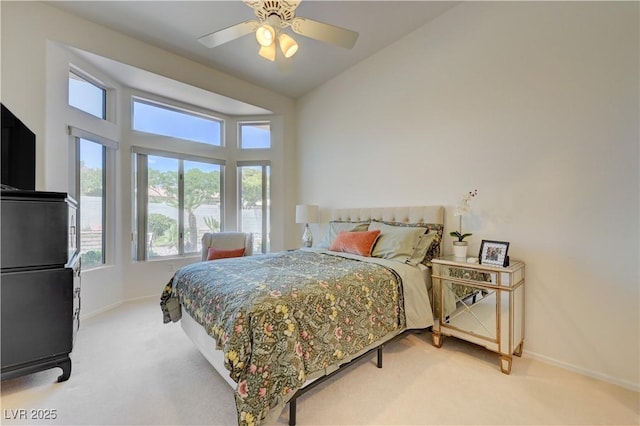 2545 Banora Point Dr, Las Vegas, NV 89134 - carpeted bedroom featuring baseboards and ceiling fan