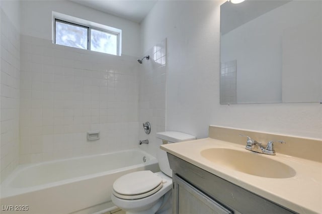 2116 Cameron St, Las Vegas, NV 89102 - bathroom with toilet, vanity, and tub / shower combination