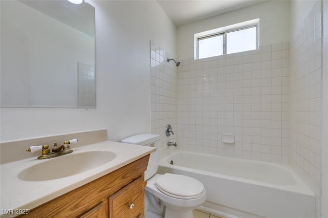 2116 Cameron St, Las Vegas, NV 89102 - bathroom with toilet, vanity, and tub / shower combination