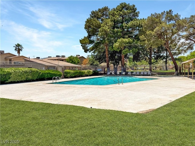 2204 Short Pine Dr, Las Vegas, NV 89108 - community pool featuring a patio area