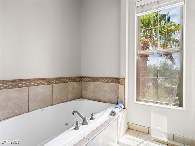 30 Via Vasari Unit 103, Henderson, NV 89011 - bathroom with a tub with jets and tile patterned flooring