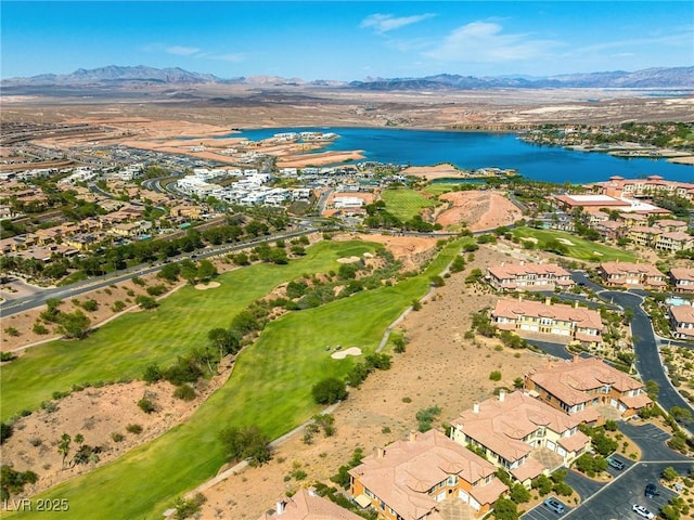 30 Via Vasari Unit 103, Henderson, NV 89011 - aerial perspective of suburban area featuring a water and mountain view and a golf club