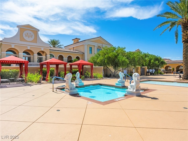 30 Via Vasari Unit 103, Henderson, NV 89011 - community pool featuring a gazebo and a patio