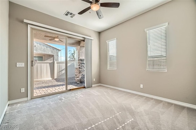 208 Coltrane Canyon Ave, Henderson, NV 89011 - carpeted empty room featuring ceiling fan and baseboards