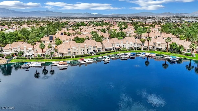 3150 Soft Breezes Dr Unit 1040, Las Vegas, NV 89128 - bird's eye view of a water and mountain view