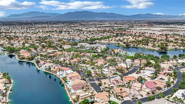 3150 Soft Breezes Dr Unit 1040, Las Vegas, NV 89128 - aerial view of residential area featuring a water and mountain view