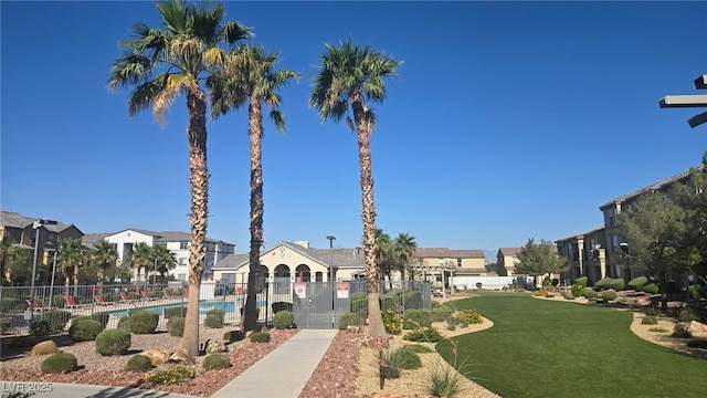 5209 Silica Chalk Ave, Las Vegas, NV 89115 - view of property's community with a residential view and a pool