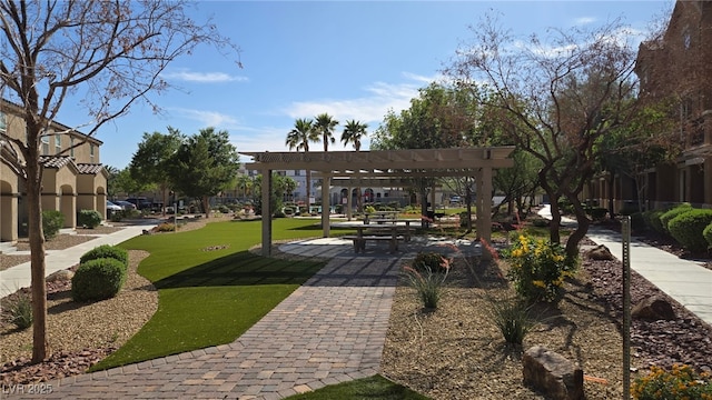 5209 Silica Chalk Ave, Las Vegas, NV 89115 - view of home's community with a pergola