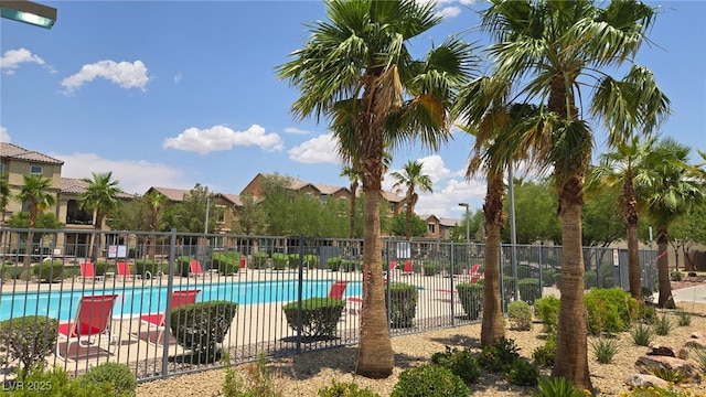 5209 Silica Chalk Ave, Las Vegas, NV 89115 - community pool with a residential view