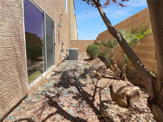 9384 Hosner St, Las Vegas, NV 89178 - fenced backyard featuring cooling unit