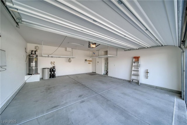 5091 E Beacon Ridge Dr, Pahrump, NV 89061 - garage with water heater and a garage door opener