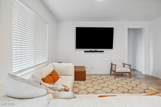 7616 Quail Dust St, North Las Vegas, NV 89084 - living area with wood finished floors and baseboards
