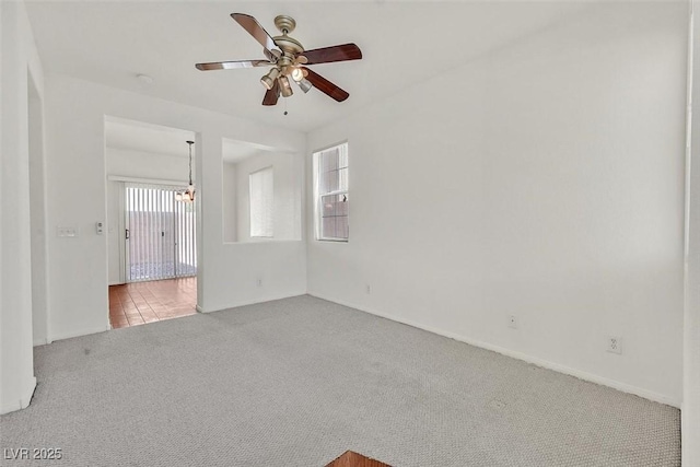 10162 Sunshine Village Pl, Las Vegas, NV 89183 - carpeted empty room with ceiling fan and baseboards