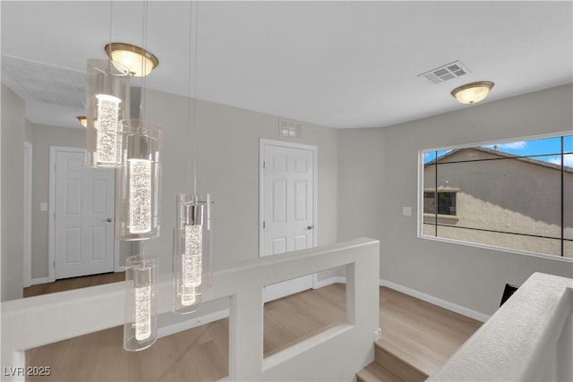 9604 Stoney Mesa Ct, Las Vegas, NV 89139 - stairs with wood finished floors and baseboards