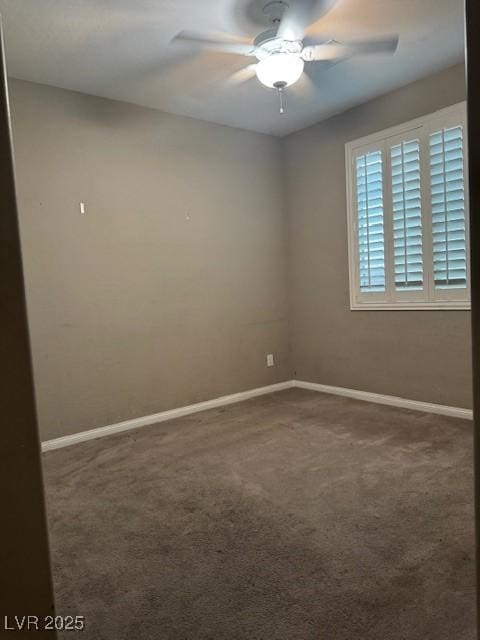4108 Fairywren Dr, North Las Vegas, NV 89031 - carpeted spare room with baseboards and ceiling fan