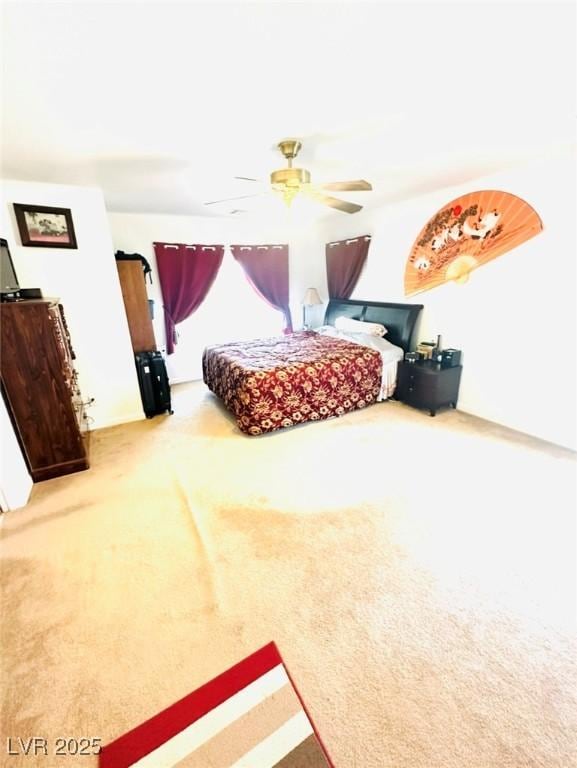 8156 Blue Hope Diamond Ln, Las Vegas, NV 89139 - bedroom with carpet floors and a ceiling fan
