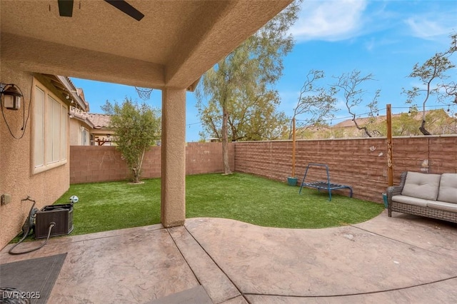 7937 Granite Walk Ave, Las Vegas, NV 89178 - view of patio / terrace with ceiling fan