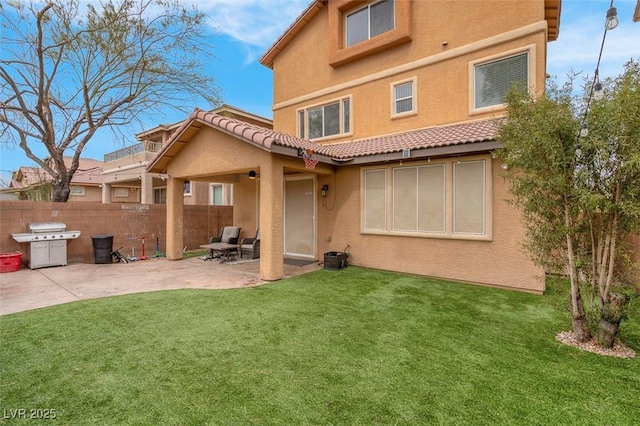7937 Granite Walk Ave, Las Vegas, NV 89178 - back of house featuring stucco siding, a patio, and a tile roof
