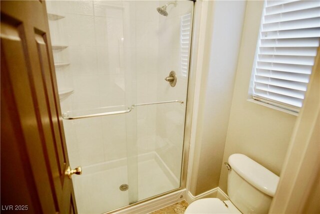 9144 Clear Sky Ave, Las Vegas, NV 89178 - bathroom with toilet and a shower stall
