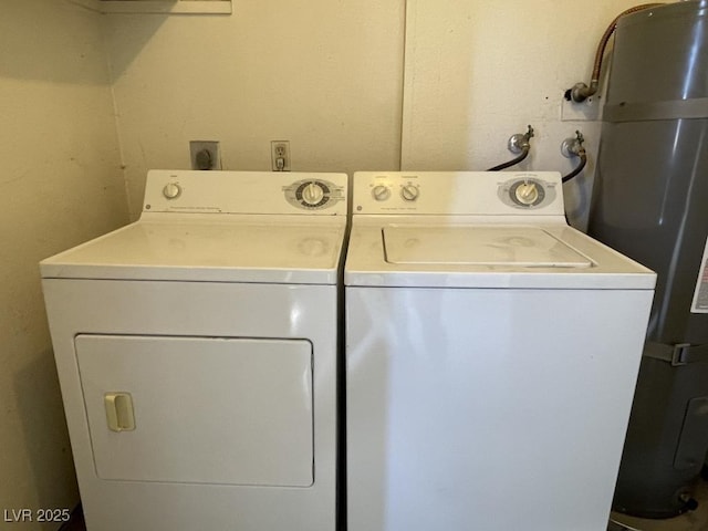 3151 Soaring Gulls Dr Unit 2147, Las Vegas, NV 89128 - washroom with water heater and washing machine and dryer