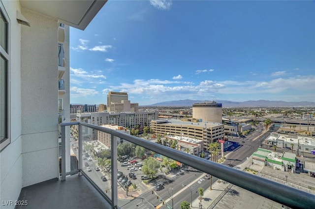 150 Las Vegas Blvd Unit 1503, Las Vegas, NV 89101 - balcony featuring a city view and a mountain view