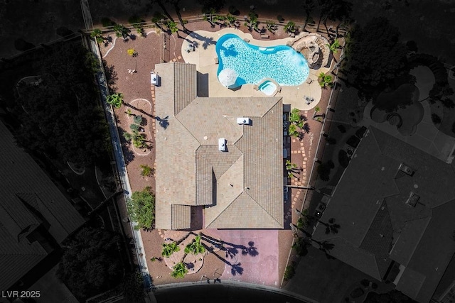 5401 Indian Hills Ave, Las Vegas, NV 89130 - bird's eye view of a pool area
