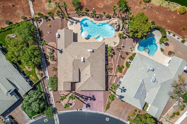 5401 Indian Hills Ave, Las Vegas, NV 89130 - bird's eye view of a pool area