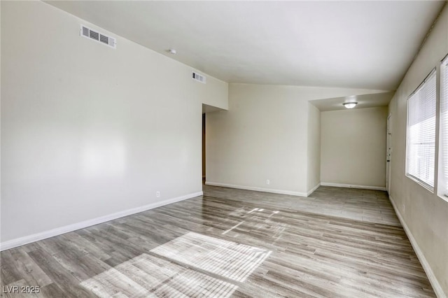 5132 Springland St, Las Vegas, NV 89146 - empty room featuring wood finished floors and baseboards