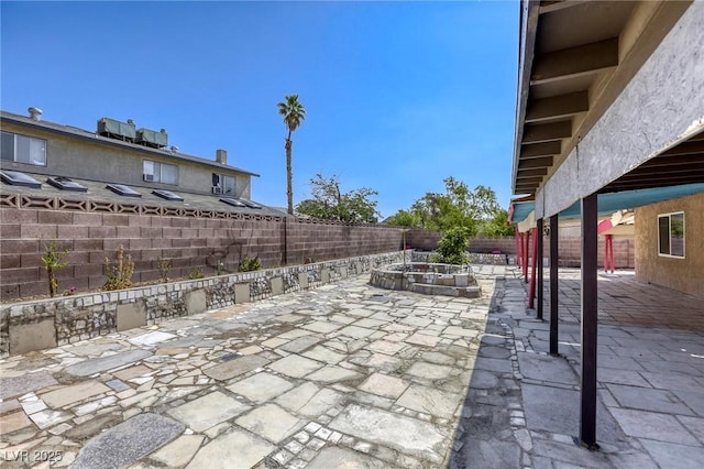 5132 Springland St, Las Vegas, NV 89146 - fenced backyard featuring a patio