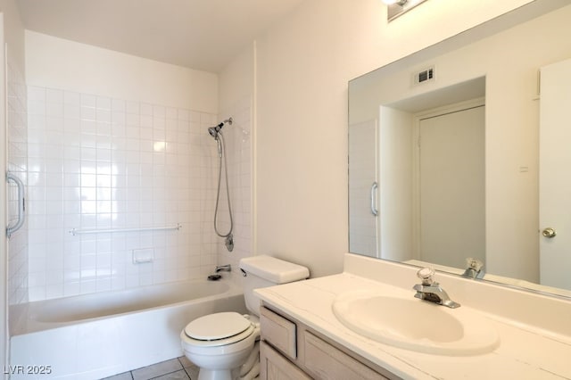 698 S Racetrack Rd Unit 1014, Henderson, NV 89015 - full bath featuring vanity, shower / bathtub combination, toilet, and tile patterned floors