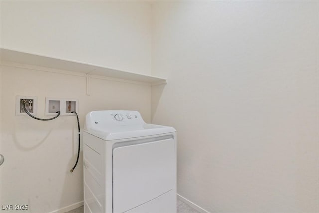 4566 Mansart Ct Unit 1104, North Las Vegas, NV 89031 - washroom featuring washer / dryer and baseboards