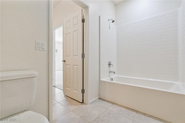4566 Mansart Ct Unit 1104, North Las Vegas, NV 89031 - bathroom with toilet, tile patterned floors, and shower / washtub combination